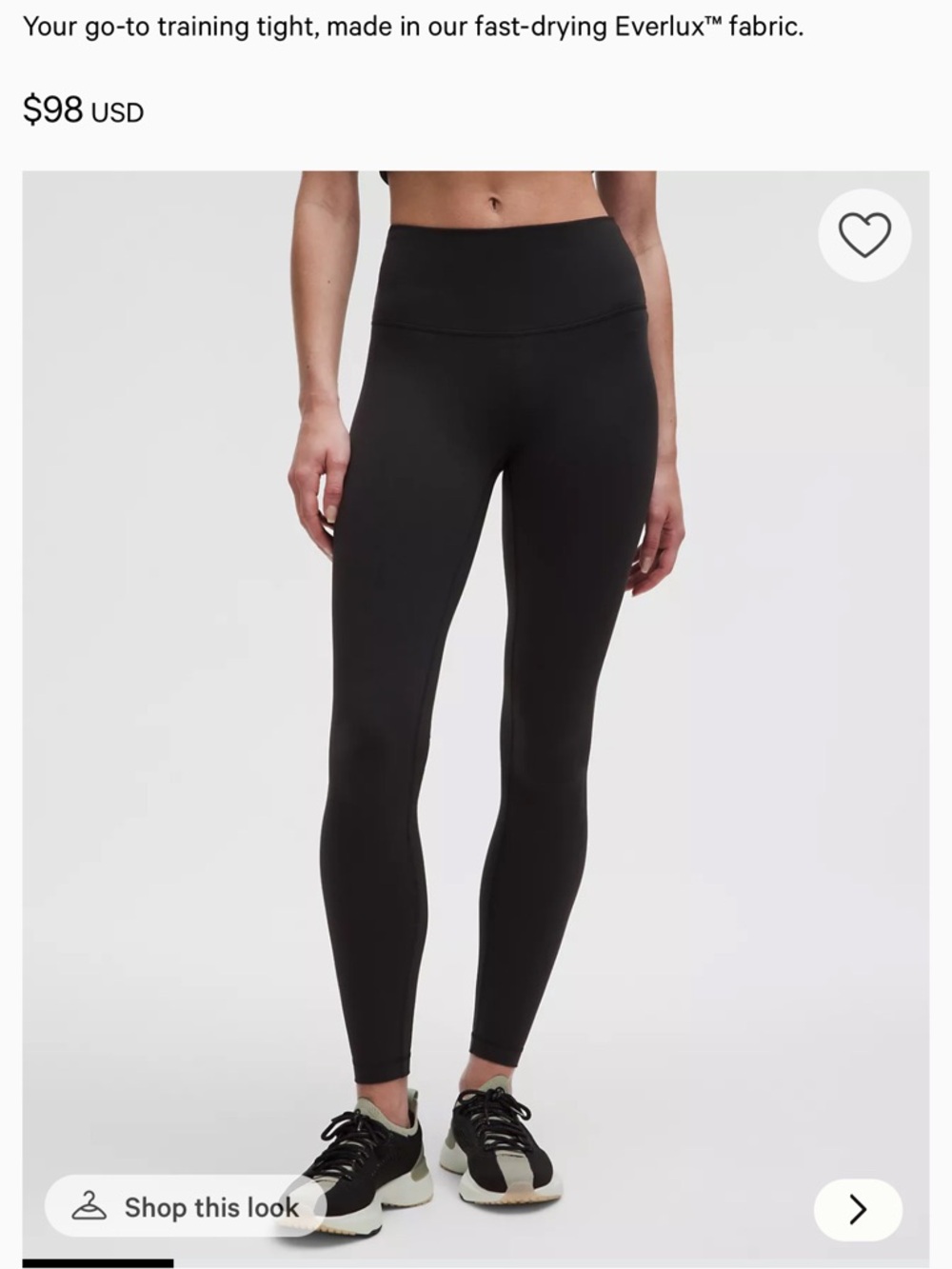 lululemon athletica High-Rise Black Leggings